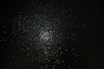 water drops on black background