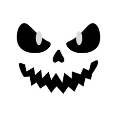 halloween cartoon face design, happy holiday and scary theme Vector illustration