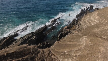 mighty atlantic ocean showing its power