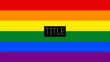Rainbow Title Overlay