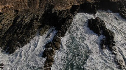 mighty atlantic ocean showing its power