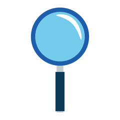 Lupe design, search tool and magnifying glass theme Vector illustration