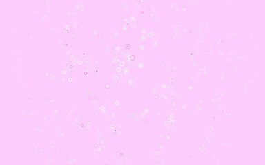 Light Pink, Green vector template with circles.