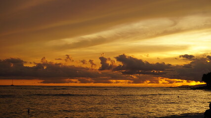夕方の美しい雲