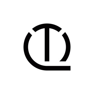 q t qt tq initial logo design vector symbol graphic idea creative