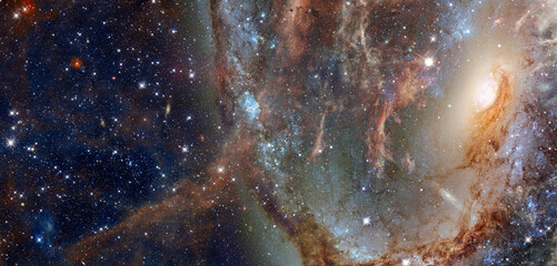 Spiral Galaxy. Elements of this image furnished by NASA