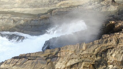mighty atlantic ocean showing its power