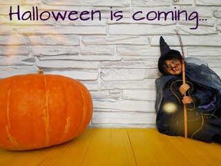 halloween background with pumpkin