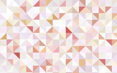 Light Orange vector abstract mosaic background. A sample with polygonal shapes. A completely new template for your business design.