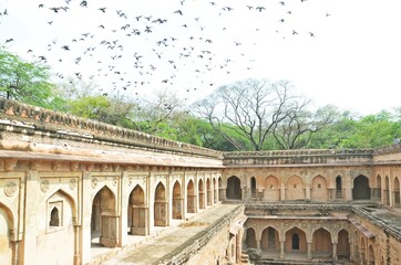Obraz premium stepwell of jamli kamli delhi