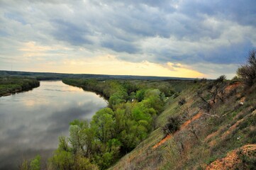 Obraz premium landscape with river