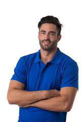 Obraz premium Portrait of a man in casual outfit