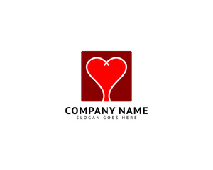 Heart Love Logo Template Vector Icon Design