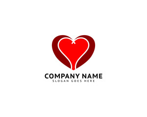 Heart Love Logo Template Vector Icon Design