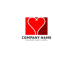 Heart Love Logo Template Vector Icon Design