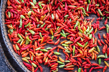 Karen chili is traditional asia chili (Prik Ka Reang). 