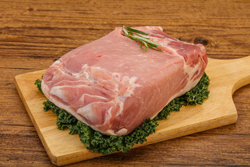 Pork meat piece for cooking