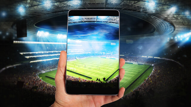 Watch a live sports event on your mobile