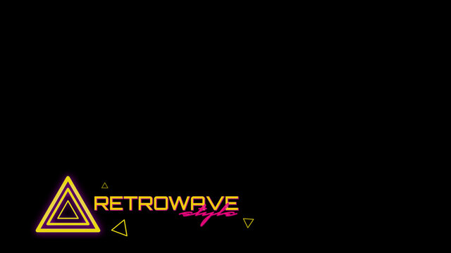 Retrowave Style Lower Third