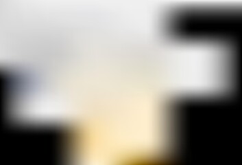 Dark Yellow vector blurred shine abstract texture.
