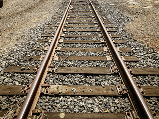 Obraz premium railway tracks in the countryside