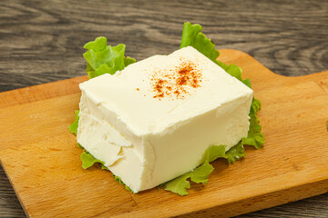 Greek traditional soft feta cheese