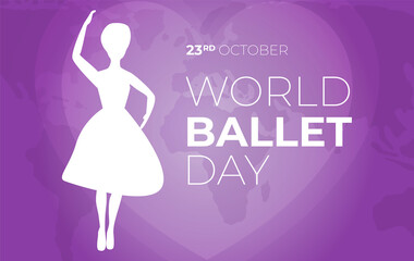 Obraz na płótnie Canvas World Ballet Day Background Illustration