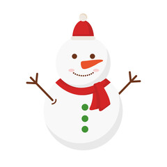 merry christmas snowman design, winter season and decoration theme Vector illustration