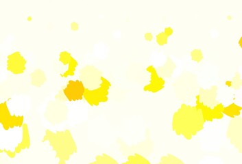 Light Red vector template with chaotic shapes.