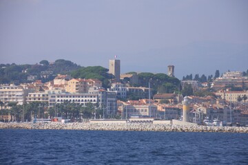 en bateau vers Cannes