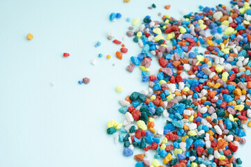 mock up background. empty space for your text. Colored stones. background small stones