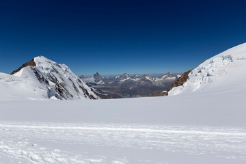 Obraz premium Alpine landscape view from Monte Rosa