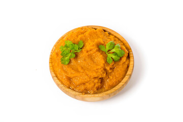 squash caviar isolated on white background