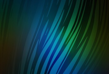 Dark Blue, Green vector colorful abstract background.