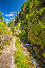 Fototapeta na wymiar Mountain landscape in the Juranova dolina - valley in The Western Tatras, the Tatra National Park, Slovakia, Europe.