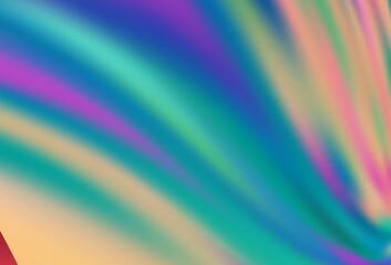 Light Red, Yellow vector glossy abstract backdrop.