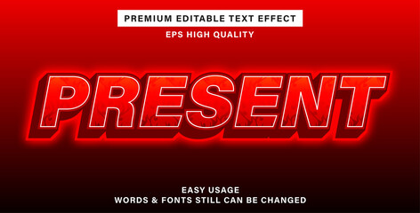 Fototapeta premium Text effect style present