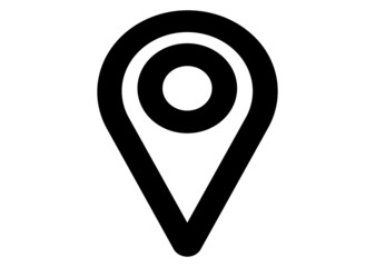 Map pin icon vector. Location sign
