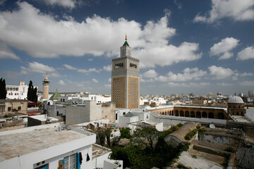 TUNISIA TUNIS CITY MEDINA EZ ZITOUNA MOSQUE