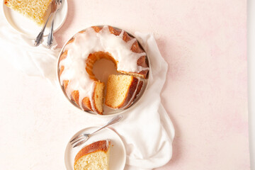 bundt cake sliced