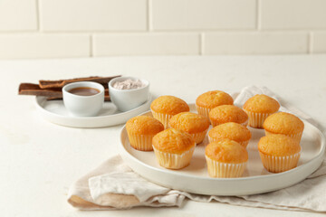 mini muffins in a plate