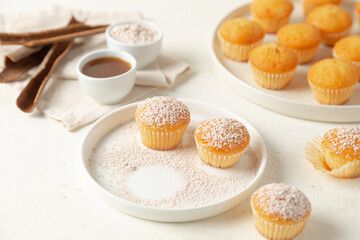 cup of coffee and muffins