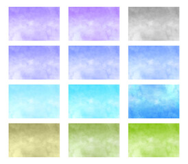 Bundle set of vector colorful watercolor backgrounds, abstract watercolor background set. 