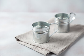 empty aluminium cup