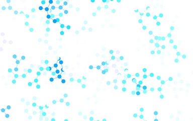 Light BLUE vector backdrop with artificial intelligence data.