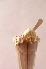 ice cream with chocolate