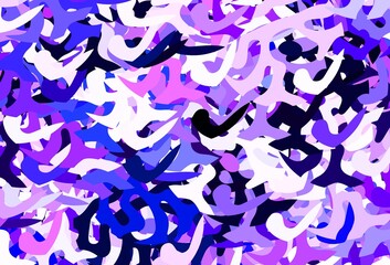 Light Purple vector texture with abstract forms.