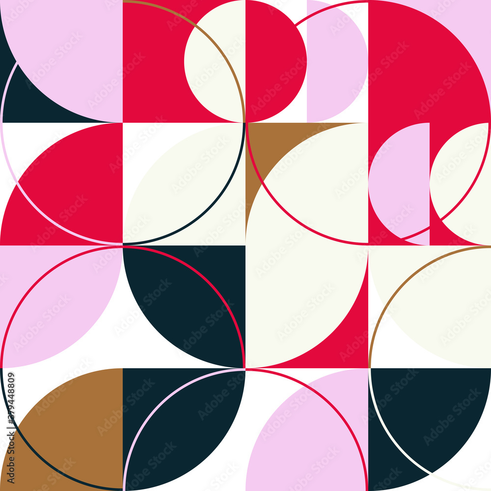 Aufkleber linear shapes design geometric abstract pattern graphics