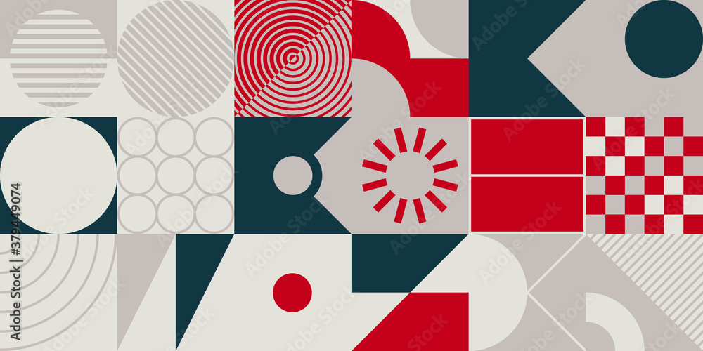 Poster techno abstract vector pattern design