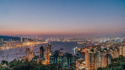 Fototapeta na wymiar Hong kong at its transformation time
